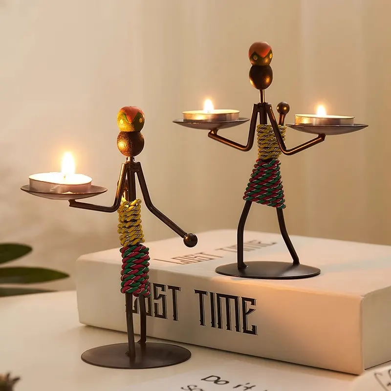Unique Iron Man-Style Candle Holder Ornament