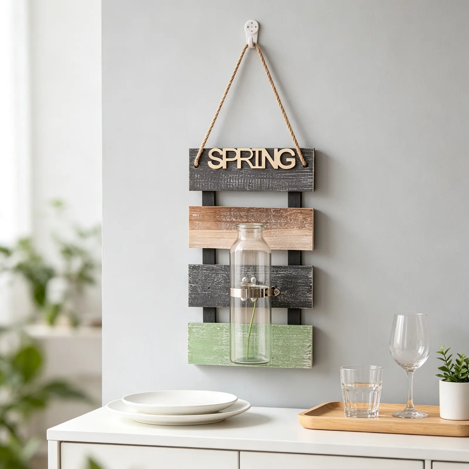 Wall decoration hydroponic vase wall hanging creative room wall ornaments