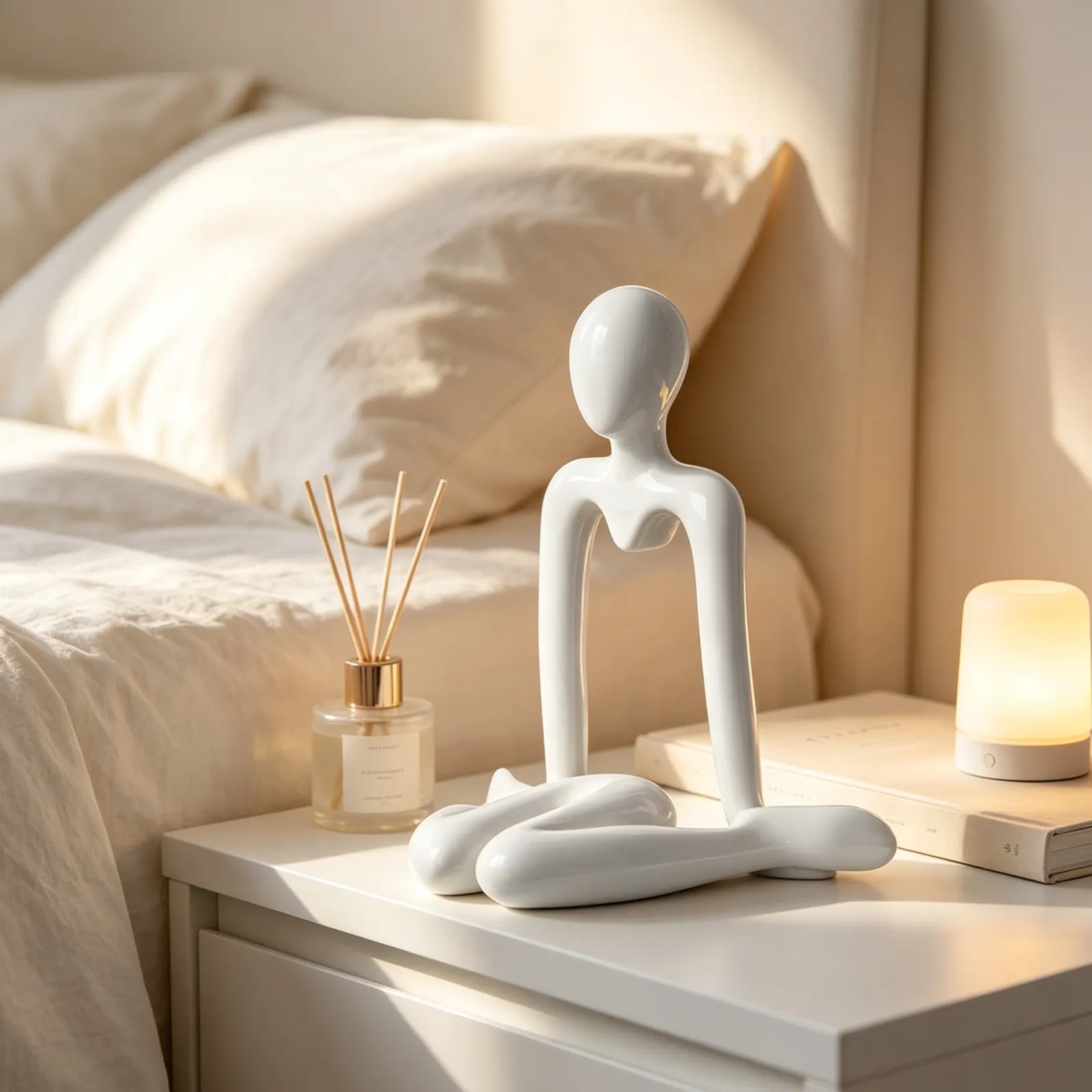 Abstract figure of a thinker, plastic craft
